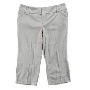 Daisy Fuentes Capris 16 Womens My Favorite Capri Lt Grey Heather 21" Inseam NEW